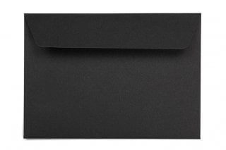 DIN C6 Self-Adhesive Envelopes, Black