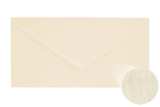 DL Envelopes, Cream, hammered texture