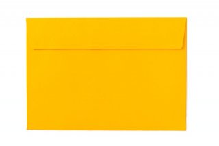 DIN C6 Self-Adhesive Envelopes, Deep Yellow