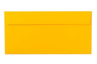 Envelopes DIN long adhesive, deep yellow