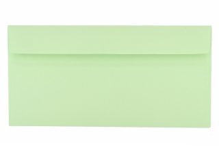 DIN long Self-Adhesive Envelopes, Light Green