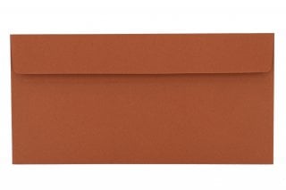 Envelopes DIN long adhesive, terracotta