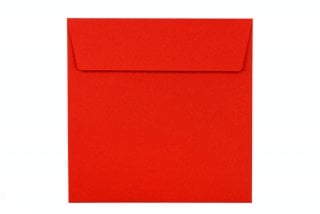 Square envelopes 160x160 mm, red