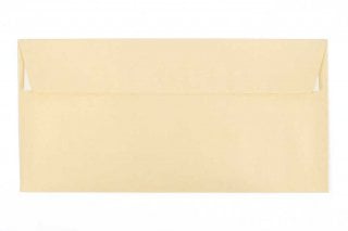 DIN Long Self-Adhesive Envelopes, Pearl Champagne