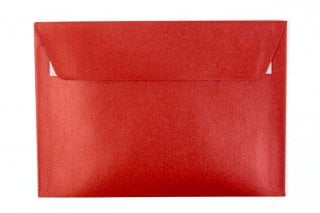 DIN C6 Self-Adhesive Envelopes, Pearl Red