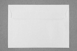 DIN C6 Peel-and-Seal Envelopes, Pearl White