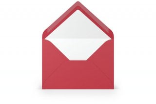 DIN B6 Envelopes, Red-lined