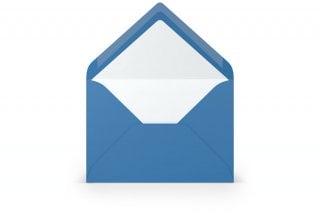 Envelopes DIN B6, Blue lined