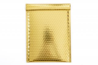 DIN C4 padded envelopes, Gold
