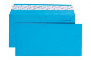 Elco DIN Long+ Self-Adhesive Envelopes, Intense Blue