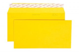 Elco DIN Long+ Self-Adhesive Envelopes, Golden Yellow